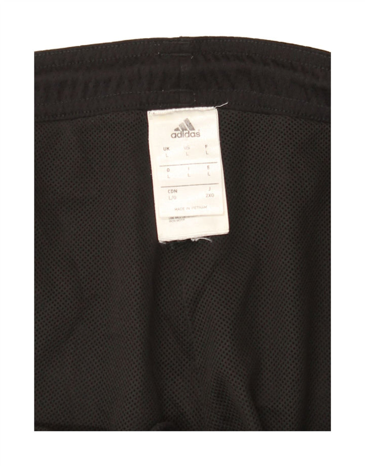 ADIDAS Mens Sport Shorts Large  Black Colourblock Polyester Vintage Adidas and Second-Hand Adidas from Messina Hembry 