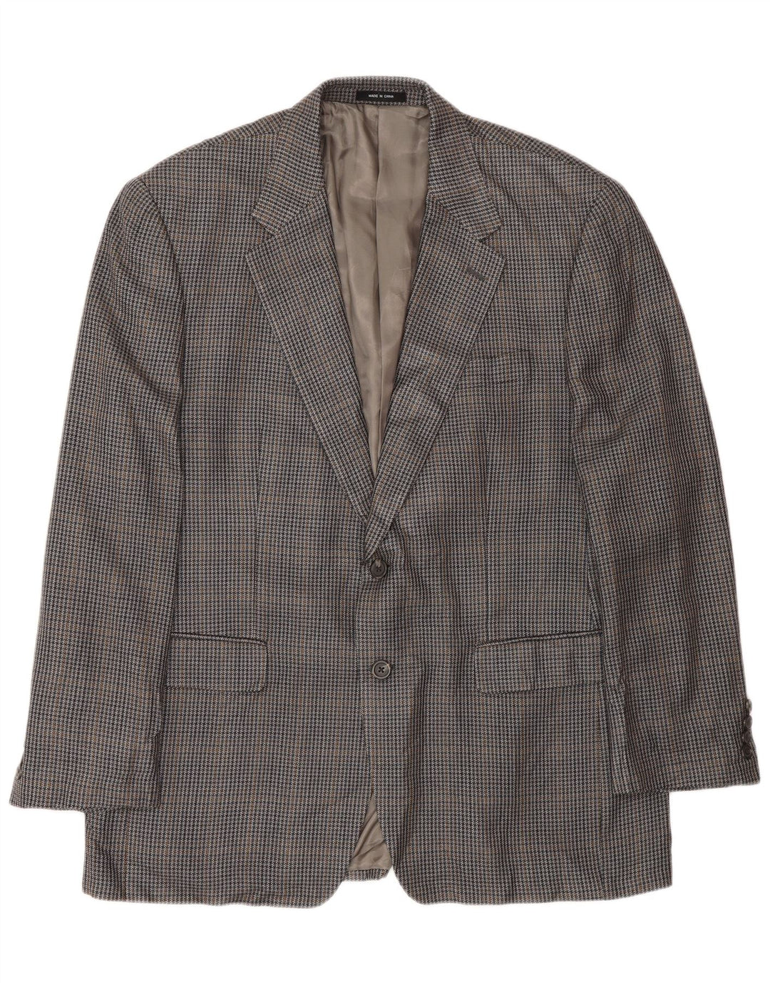 Chaps Herre 2-knaps blazerjakke UK 42 XL Grå Houndstooth