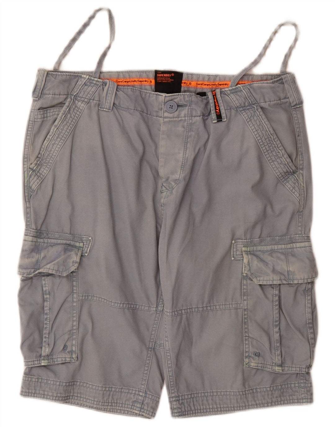 Superdry Cargo Shorts til mænd W36 Large Blue Bomuld
