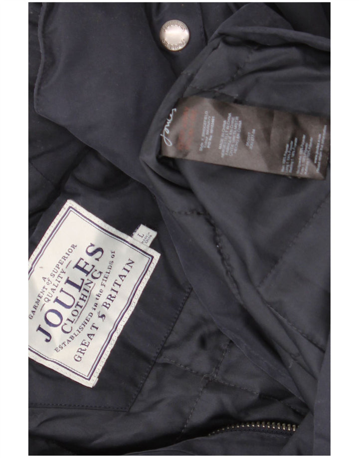 Joules Herre Hooded Utility Jacket UK 40 Large Navy Blue Polyester