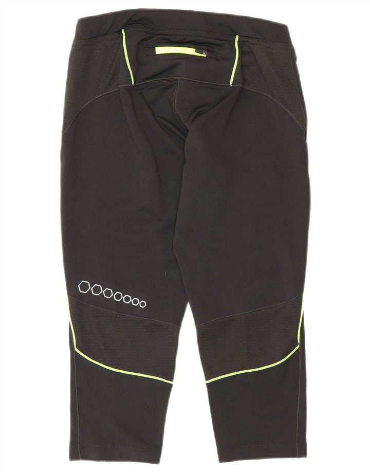 Asics Womens Grafiske Capri Leggings UK 12 Medium Black Polyester