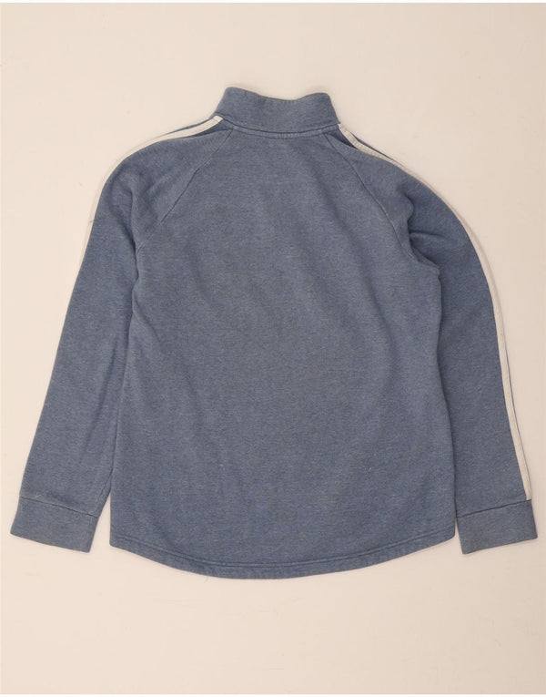 Adidas Sweatshirt med lynlås til kvinder DK 12/14 Medium Blue Bomuld