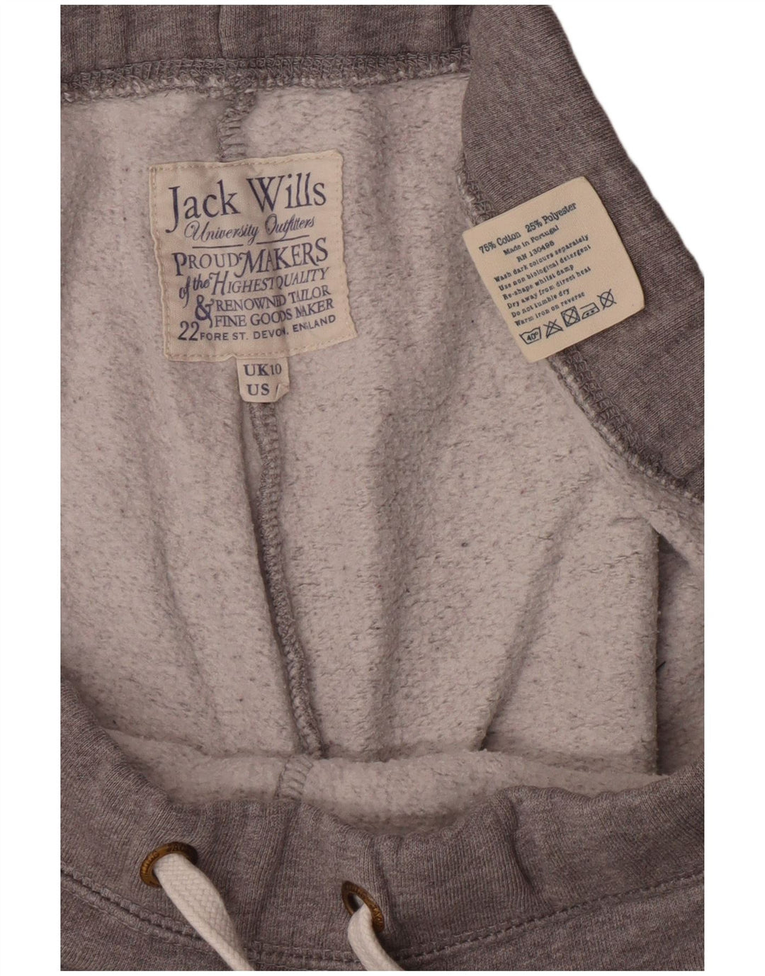 JACK WILLS Grafisk træningsdragt til kvinder Joggers UK 10 Små Grå
