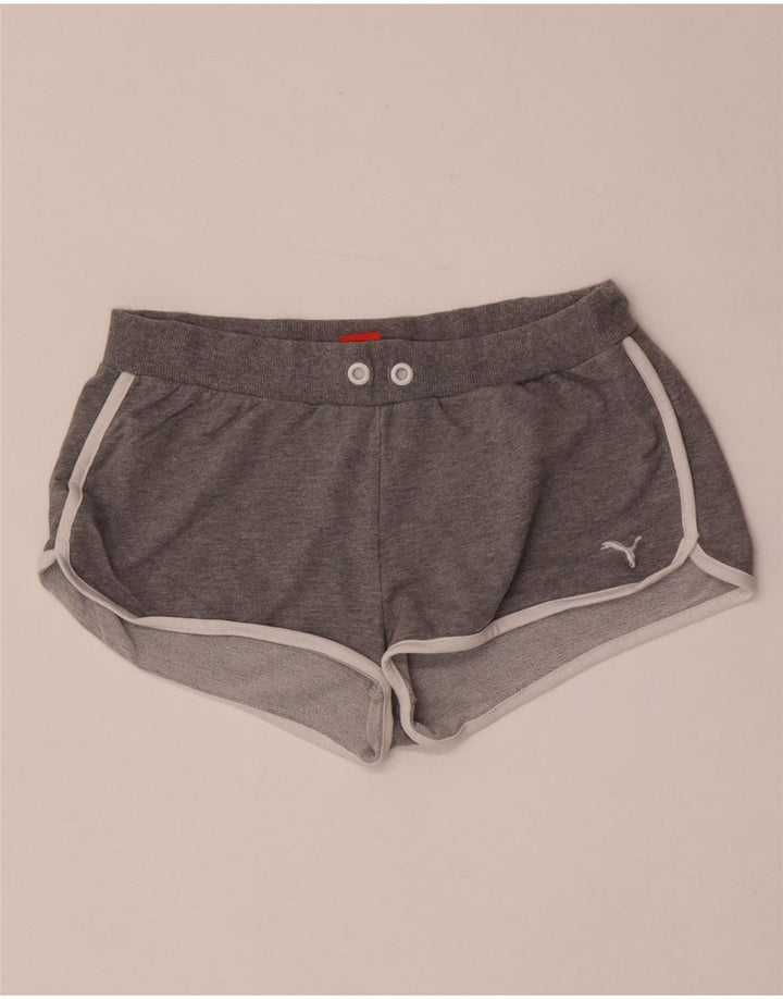 Puma sportsshorts til kvinder UK 12 Medium Grey Flecked Bomuld