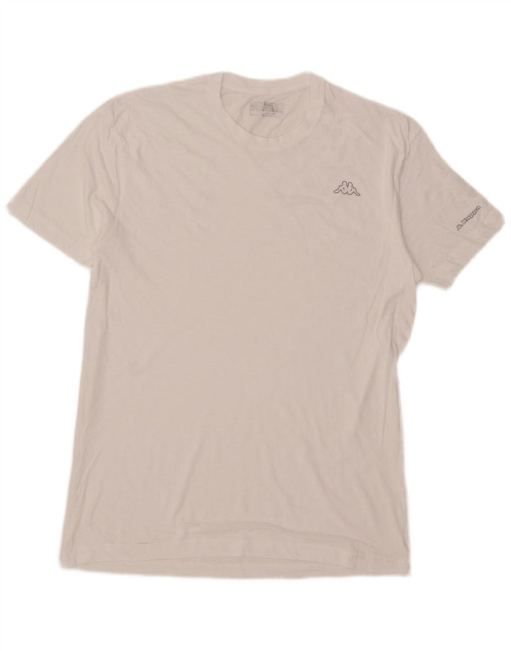 Kappa Herre T-Shirt Top XL Hvid