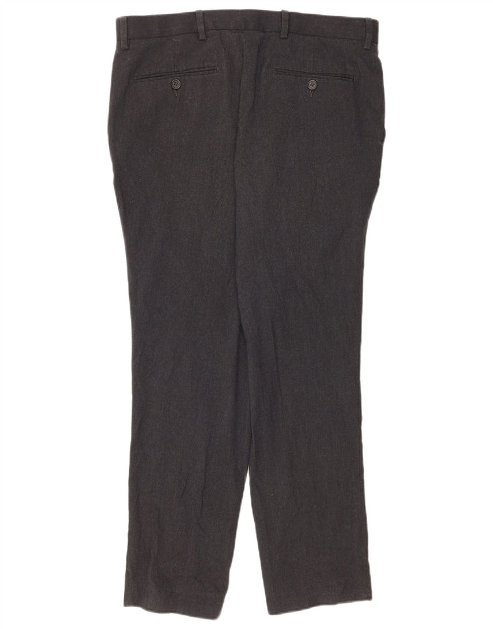 Marks & Spencer Herre Slim Suit Bukser W34 L29 Grå Polyester