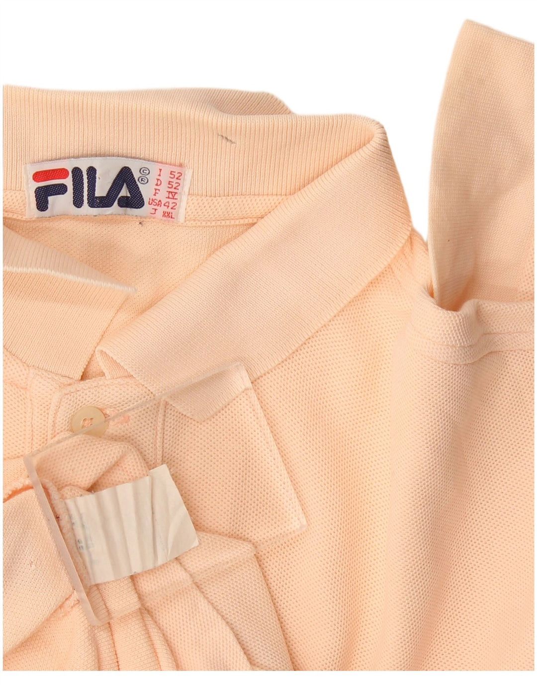 Fila Langærmet Polo Shirt til mænd IT 52 Large Pink