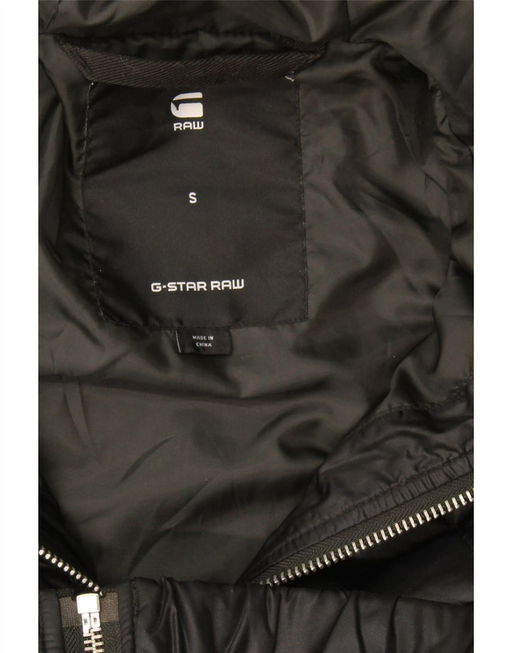 G-Star Herre Quiltet jakke med hætte UK 36 Small Black