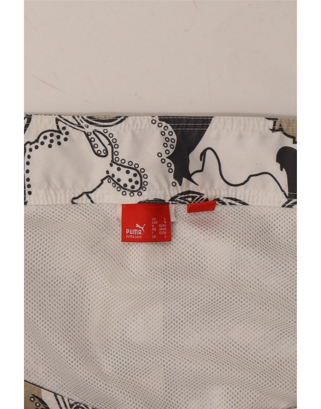 PUMA Mens Abstract Pattern Swimming Shorts Large  Multicoloured Vintage Puma and Second-Hand Puma from Messina Hembry 