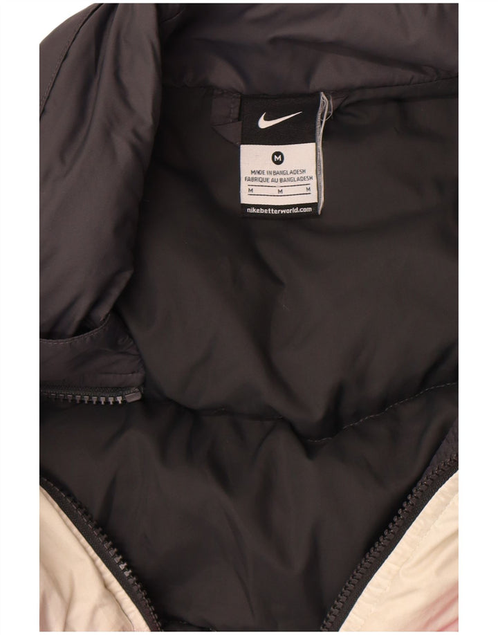 Nike polstret jakke til kvinder UK 14 Medium Black Colourblock