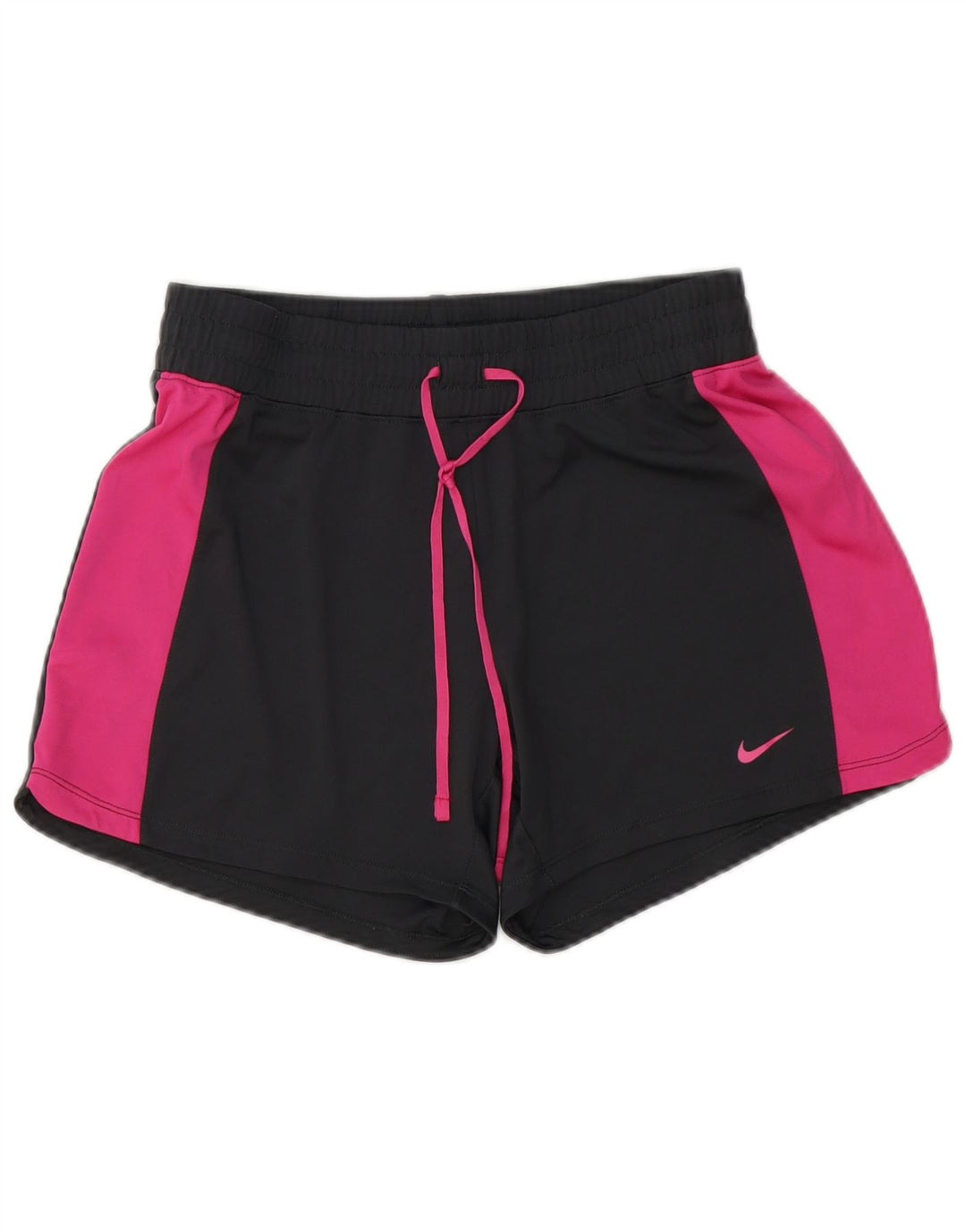 NIKE sportsshorts til kvinder UK 10 Small Black Colourblock Polyester