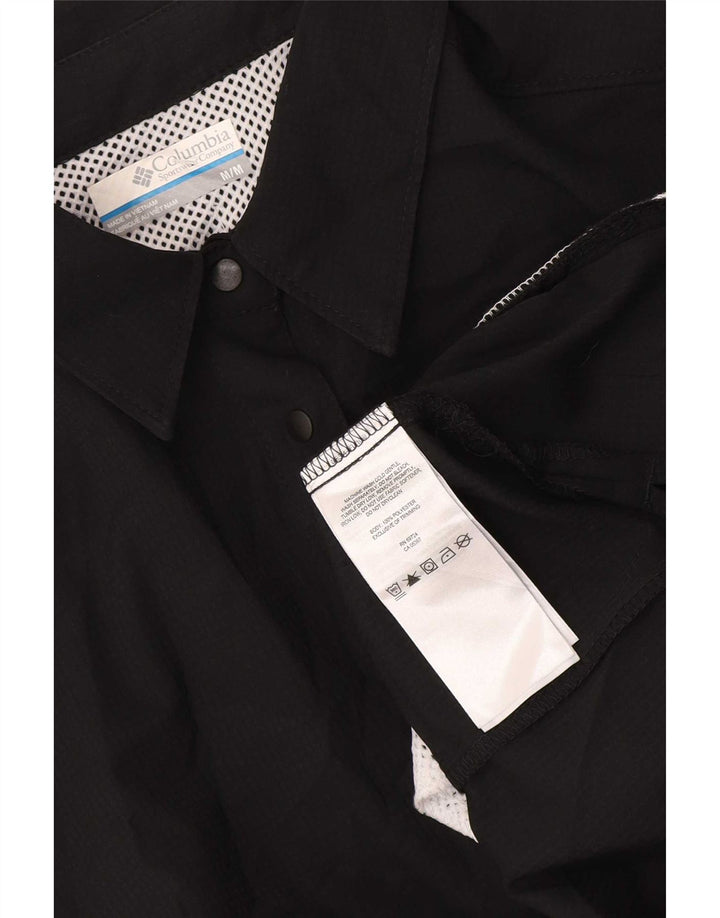 Columbia Womens Omni-Shade kortærmet skjorte UK 14 Medium Black Polyester