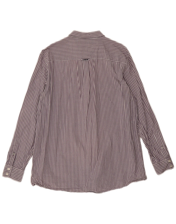 Crew Clothing Herre Classic Fit skjorte XL Lilla Gingham Cotton