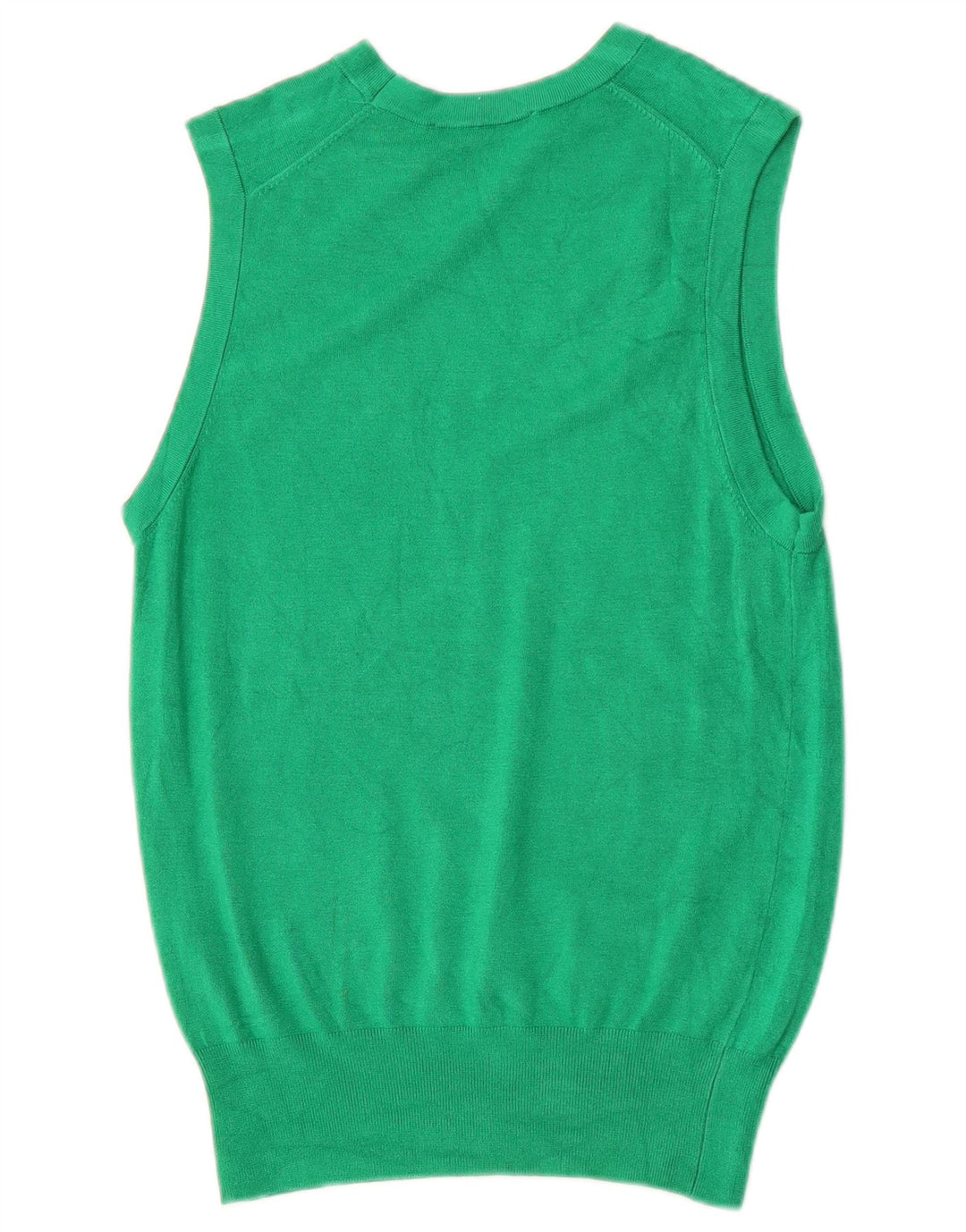 Zara Dame Vest Tank Top UK 12 Medium Green Viscose