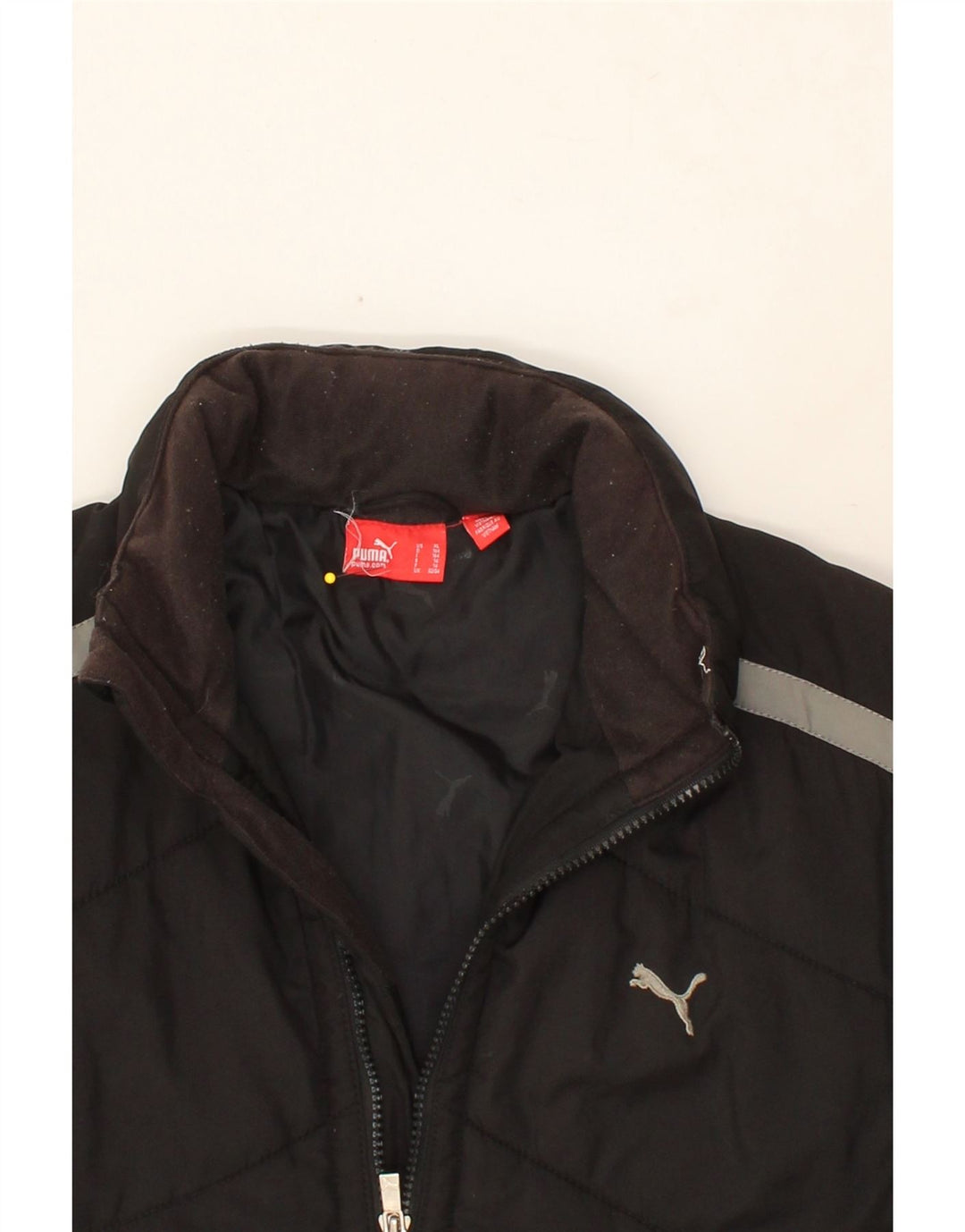 PUMA Boys Graphic Padded Jacket 13-14 Years Black Vintage Puma and Second-Hand Puma from Messina Hembry 