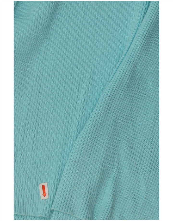 RALPH LAUREN Dame Rullehalstrøje DK 14 Stor Blå Bomuld