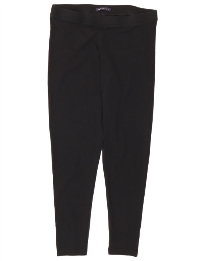 Marks & Spencer Kvinder Short Leggings UK 14 Large Black Bomuld