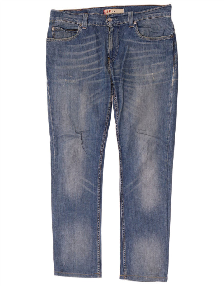 Levi's Herre 511 Slim Jeans W35 L31 Blå Bomuld