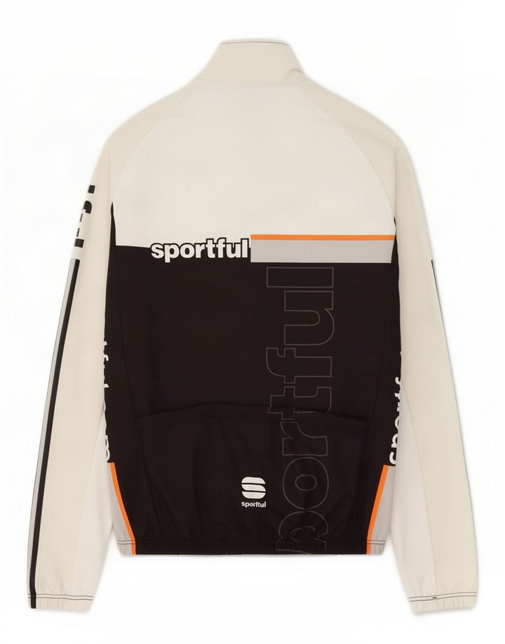 Sportful Herre grafisk træningsdragt Topjakke XL Hvid Colourblock Polyester
