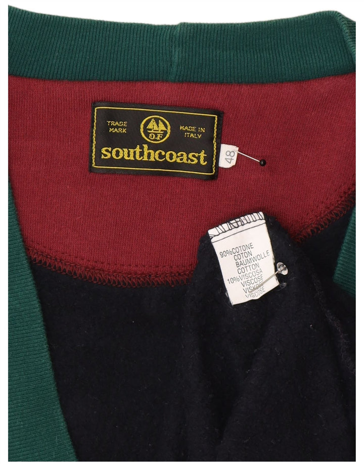 South Coast Herre Cardigan Sweater IT 48 Medium Navy Blue Colourblock