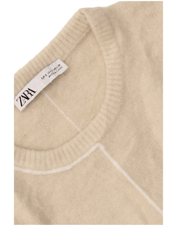 Zara Dame sweater med rund hals DK 10 Small Beige
