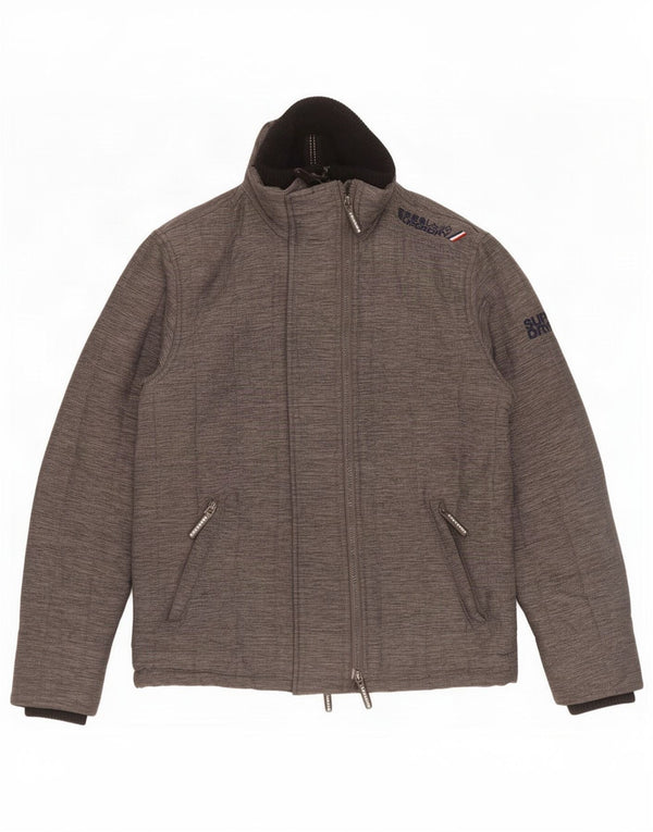 Superdry Herre The Windcheater Windbreaker Jacket UK 38 Medium Grey Flecked
