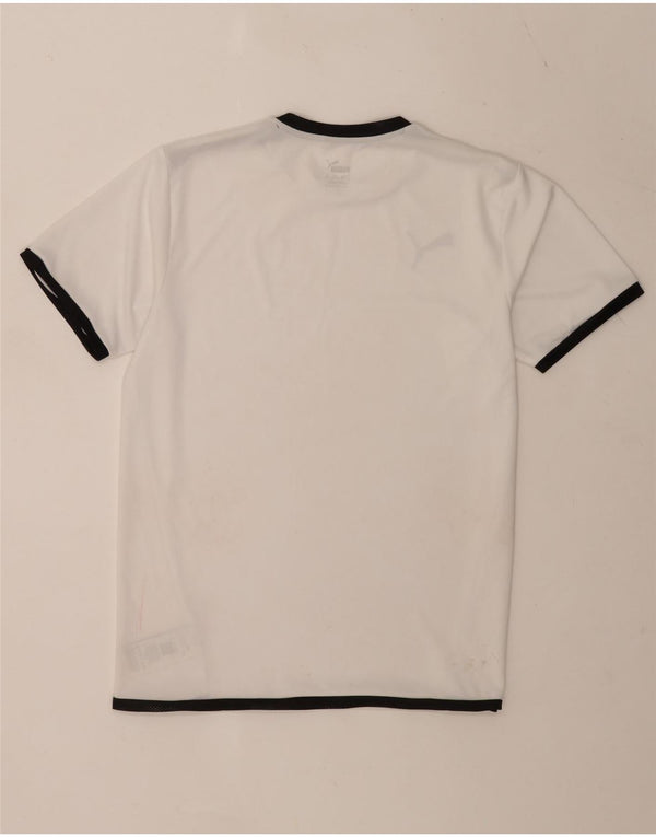 Puma Boys T-Shirt Top 15-16 år Hvid Colourblock Polyester