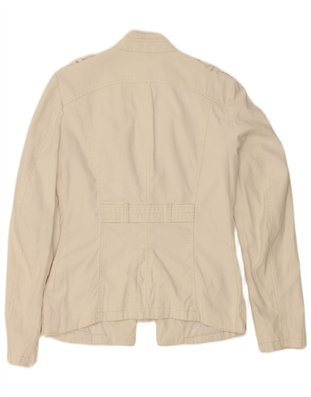 Guess Militærjakke til kvinder UK 14 Large Off White Nylon