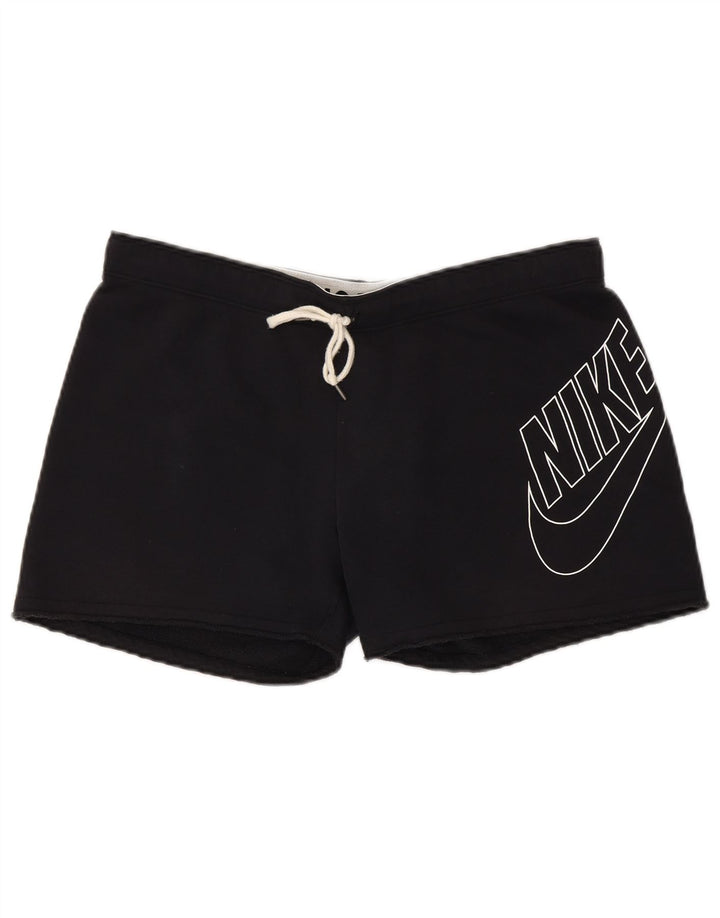 NIKE Grafiske sportsshorts til mænd, medium sort bomuld