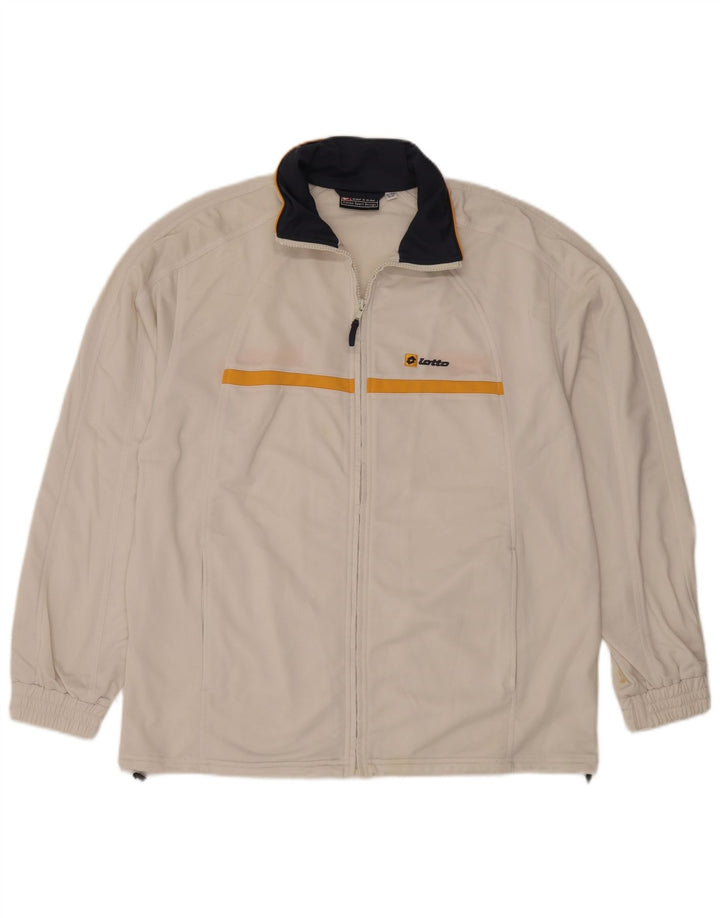 LOTTO Træningsdragt til mænd Topjakke XL Hvid Polyester