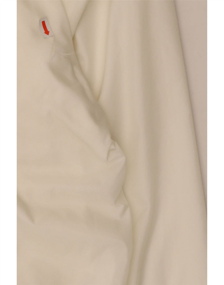 VINTAGE Mens Bomber Jacket UK 42 XL White Nylon