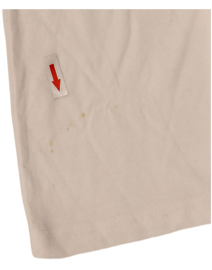 Columbia Herre Grafisk T-Shirt Top XL Hvid Bomuld