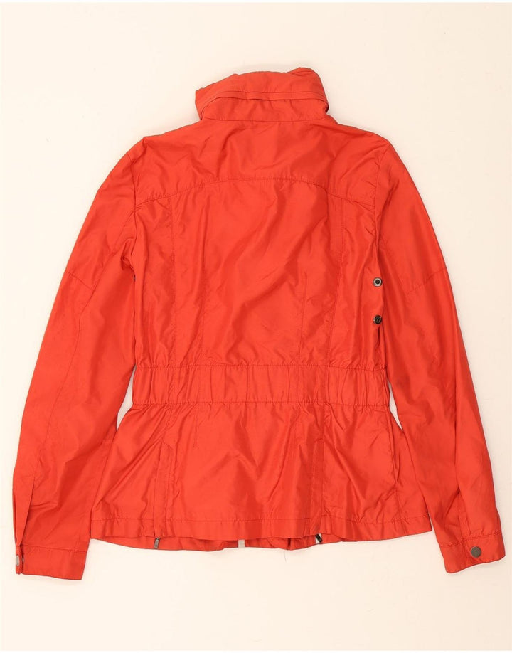 ZARA Womens Utility Jacket UK 10 Small Red Polyester Vintage Zara and Second-Hand Zara from Messina Hembry 