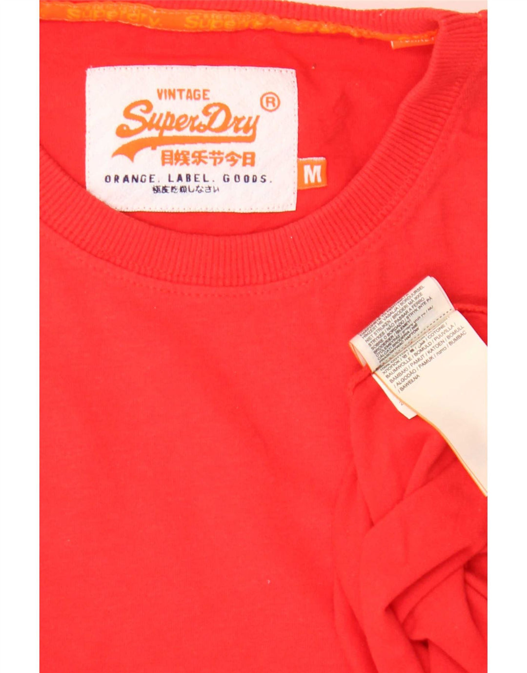 Superdry Herre T-shirt Top Medium Rød Bomuld