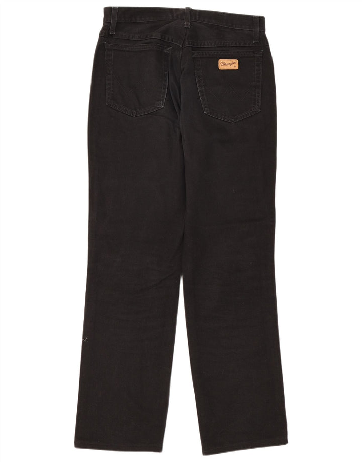 Wrangler Herre Texas Straight Jeans W33 L31 Sort Bomuld