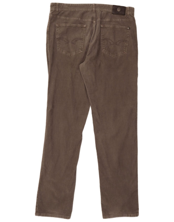 Trussardi Herre 380 lige fløjlsbukser IT 56 3XL W40 L35 Brun