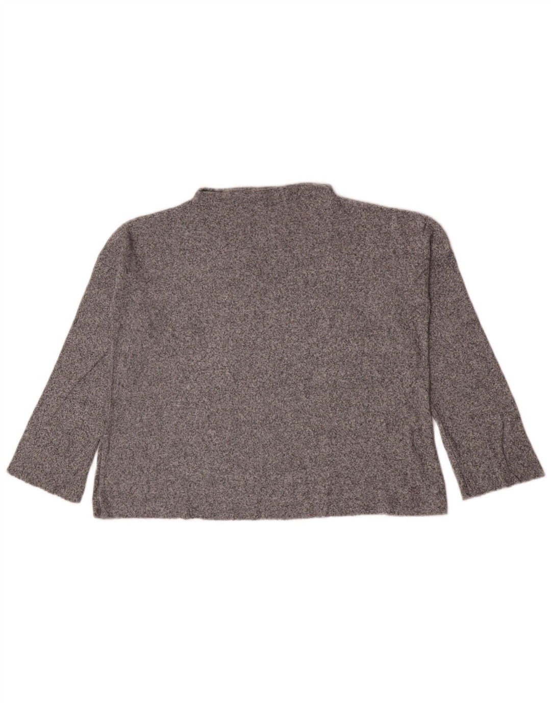 Zara Dame Oversized Top Langærmet UK 10 Små Grå Flecked