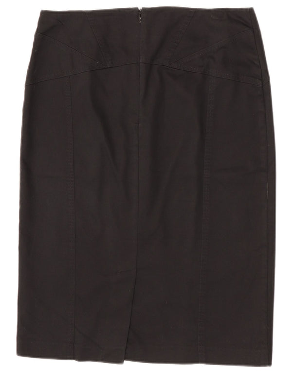 Oasis Womens Pencil Skirt UK 12 Medium W30 Black Bomuld