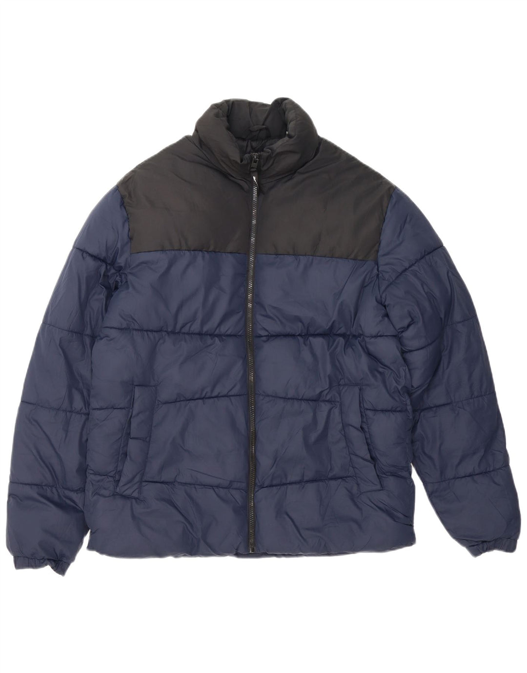 Jack & Jones Polstret Herrejakke UK 38 Medium Navy Blue Colourblock