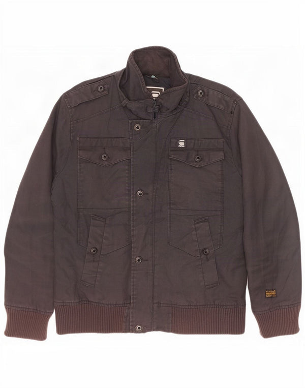 G-Star Raw Herre Military Jacket UK 42 XL Sort Bomuld
