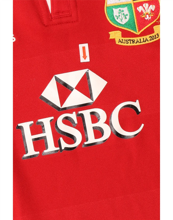 ADIDAS Boys Australia 2013 grafisk poloskjorte 9-10 år rød polyester