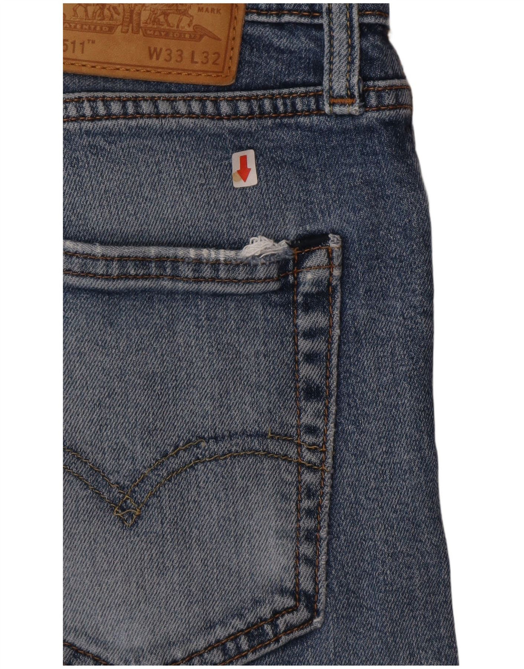 Levi's Herre 511 Slim Jeans W33 L32 Blå