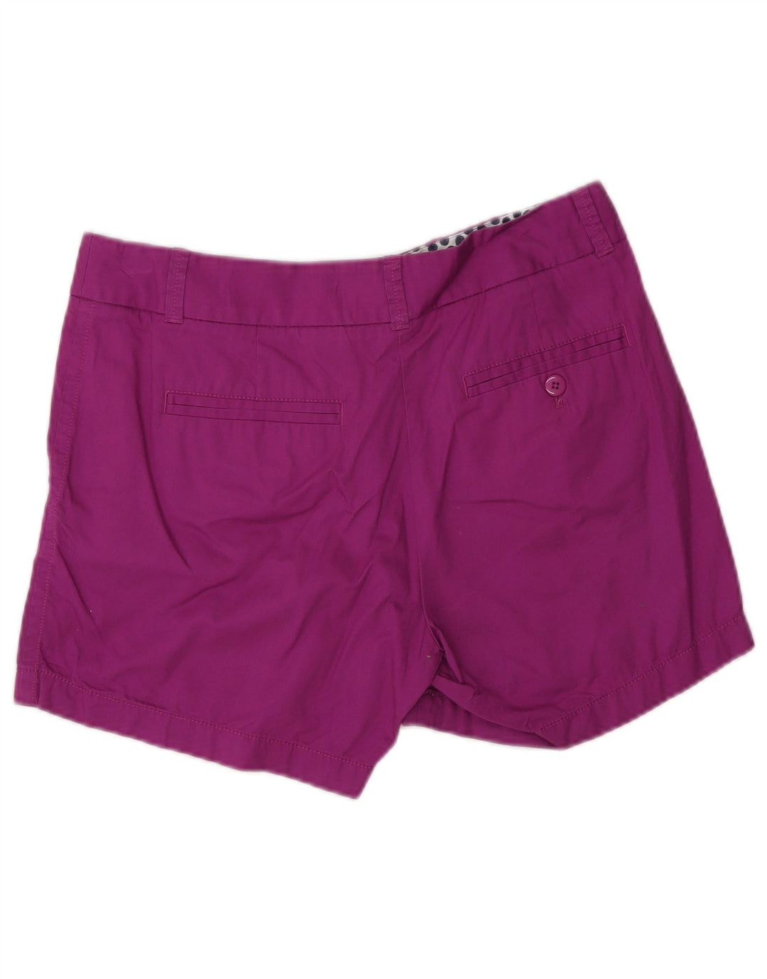 J. CREW Chino Shorts til kvinder US 4 Small W30 Purple Cotton