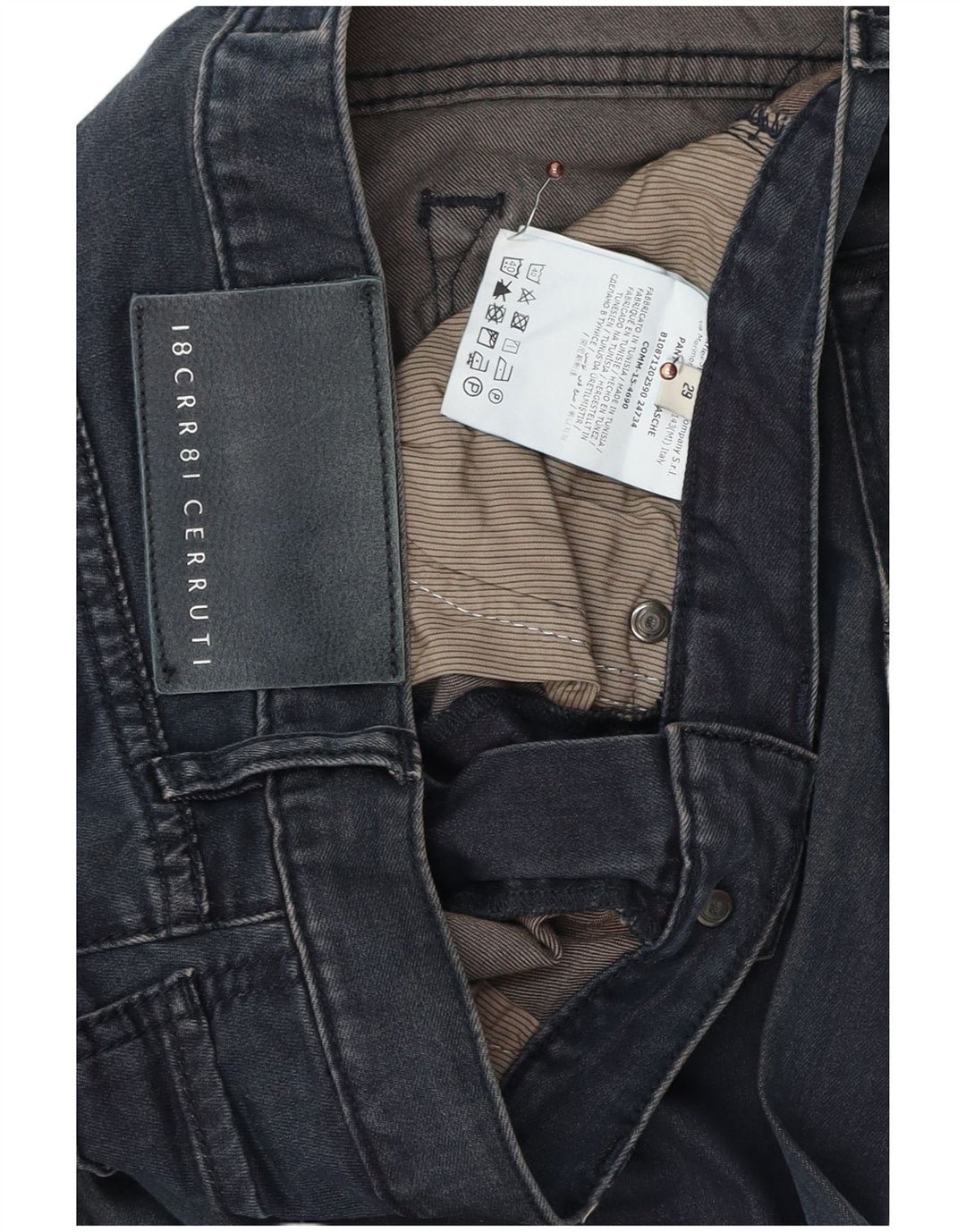 CERRUTI 1881 Dame Slim Jeans W29 L34 Marineblå Bomuld