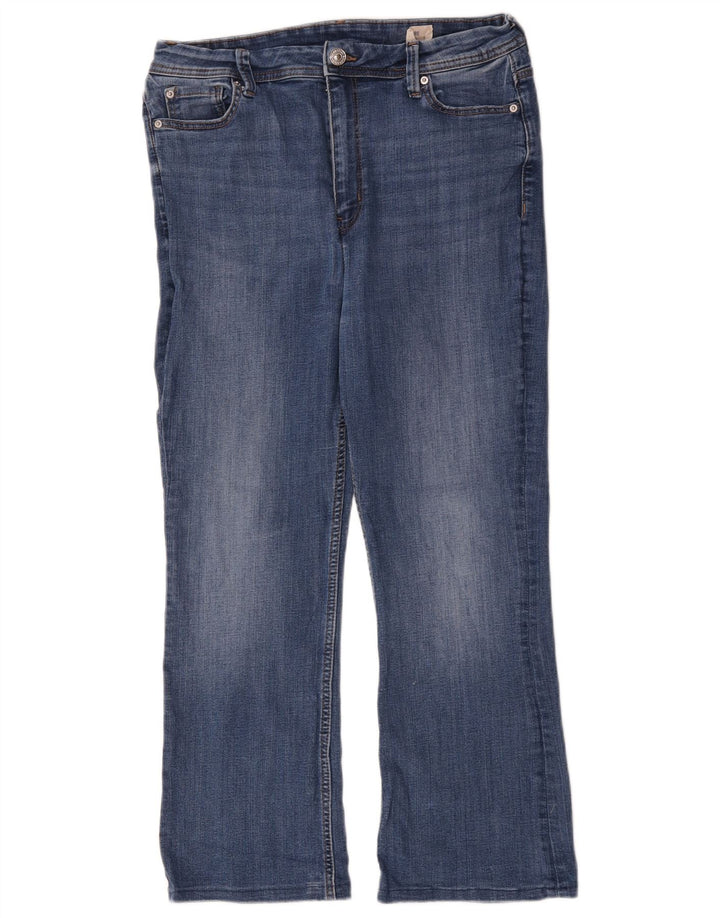 Marks & Spencer Dame Bootcut Jeans W32 L26 Blå Bomuld