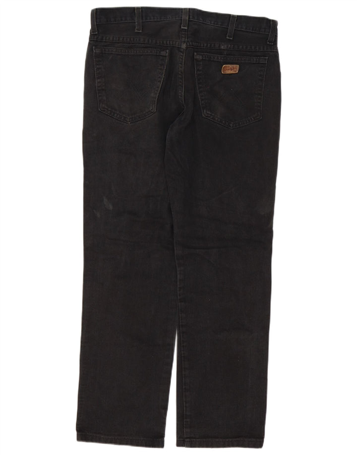 Wrangler Herre Texas Straight Jeans W34 L27 Sort Bomuld
