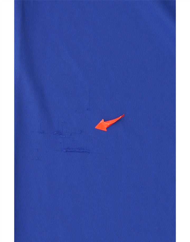 Adidas Herre Climalite T-Shirt Top 2XL Blå Colourblock Polyester