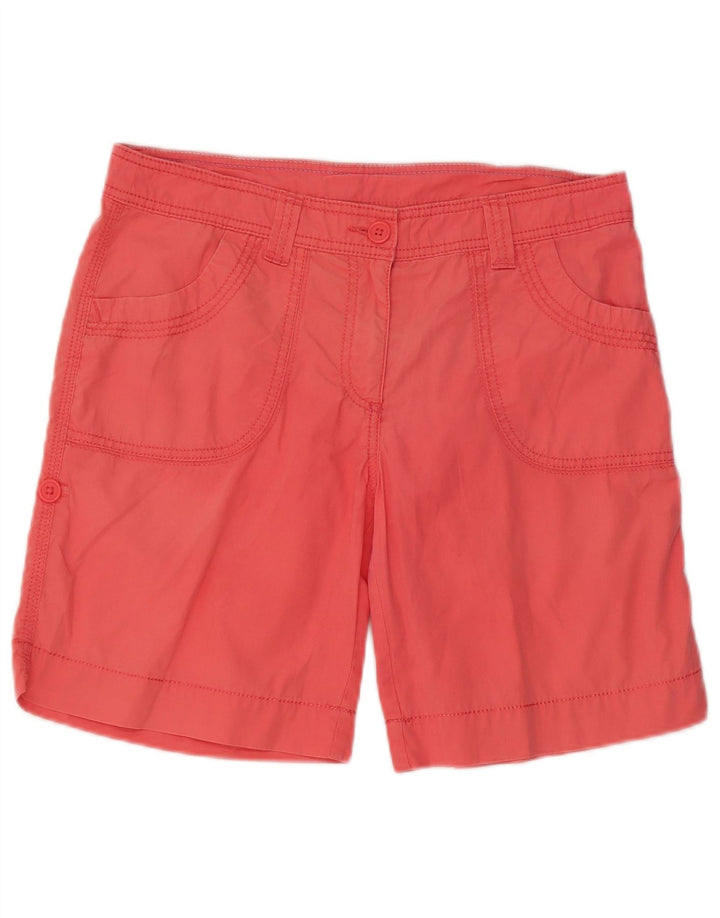 Marks & Spencer Womens Shorts UK 10 Small W30 Pink Bomuld