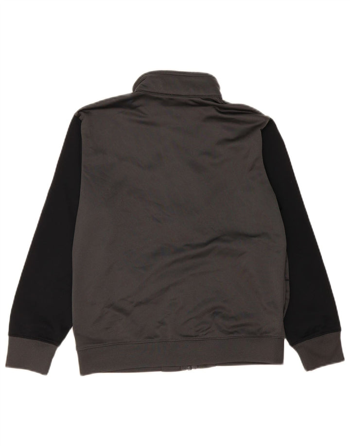NIKE Boys Tracksuit Top Jacket 10-11 Years Medium Grey Colourblock