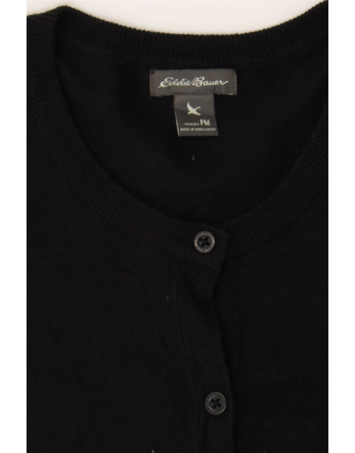 EDDIE BAUER Womens Cardigan Sweater UK 12 Medium Black Vintage Eddie Bauer and Second-Hand Eddie Bauer from Messina Hembry 